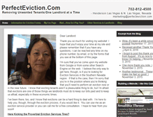 Tablet Screenshot of perfecteviction.com